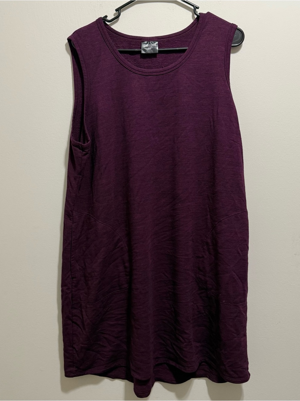 32 Degrees Cool Size XXL Shirt Dress Swimsuit Cover Up Burgundy Soft Stretchy